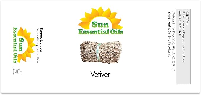 Sun Essential Oils 2oz Vetiver Essential Oil - Image 2