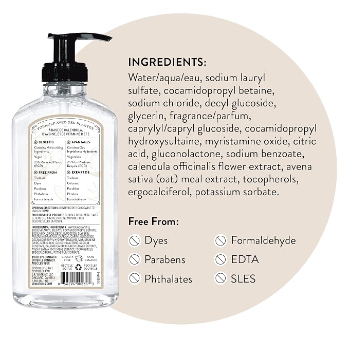 J.R. Watkins Gel Hand Soap, 3 Pack of 11 Fl Oz - Image 2