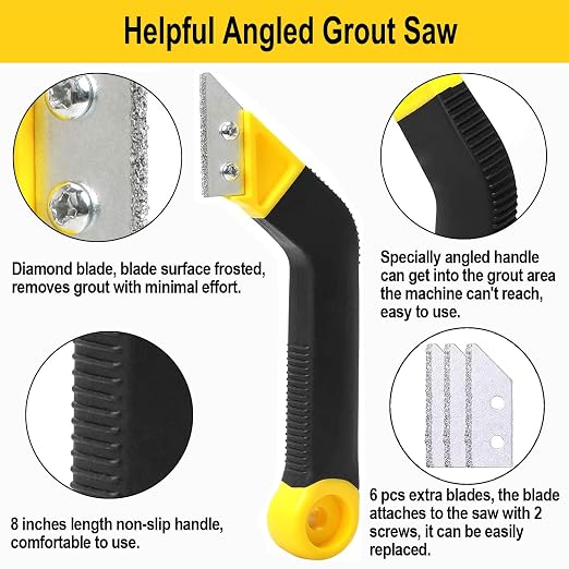 14pcs Grout Removal Tool Kit, 2 Tile Grout Saws - Image 3
