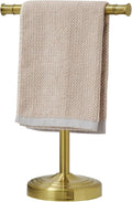 RUMOSE 13 Inch Brushed Gold Towel Stand Hand Towel Holder Bathroom Kitchen by RUMOSE