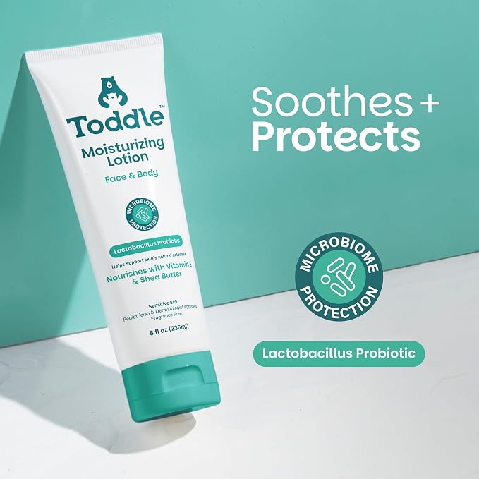 Probiotic Moisturizing Lotion for Face & Body, Eczema & Dry Skin Relief - Image 2