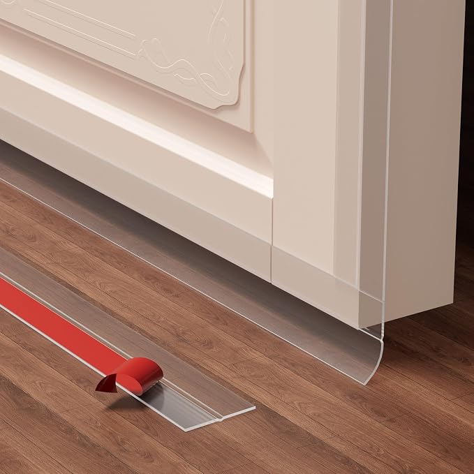 Shower Door Seal Strip, 36ft Silicone Door Frame Sealing Strip by GINCHAIN