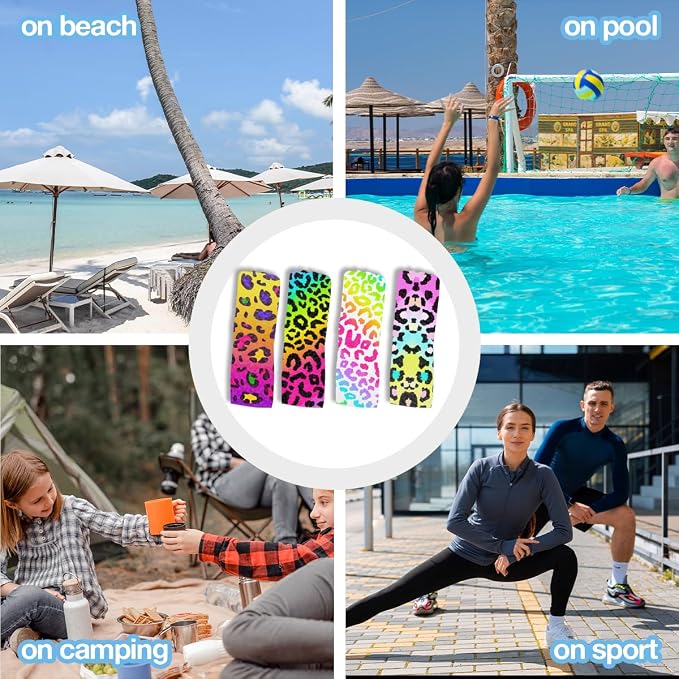 4 Pack Towels for Bathroom, Beach Towel, Microfiber Lightweight Beach Towels - Image 5