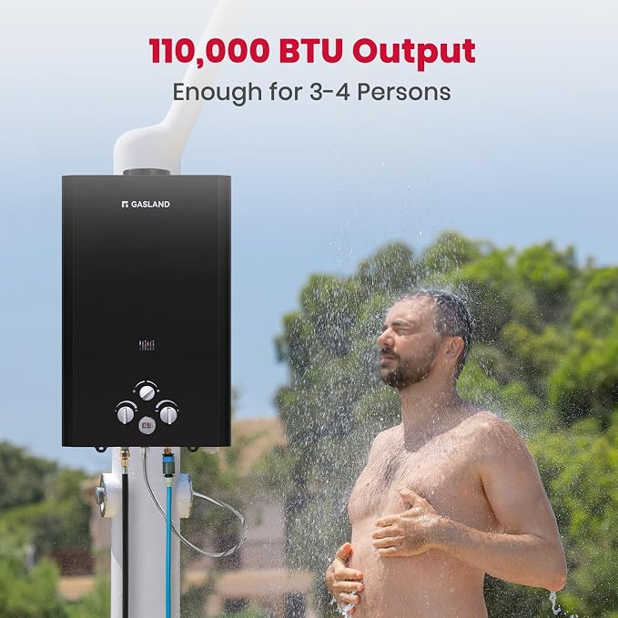 GASLAND Outdoors 16L Propane Tankless Water Heater 4.22GPM, On Demand Propane - Image 2
