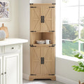 Tall Farmhouse Corner Cabinet by Minifeel