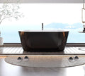 59" Acrylic Soaking Bathtub, Deep Modern Tub by Garvee