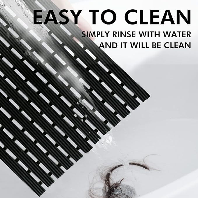 Large Shower Mat Without Suction Cups, Heavy Duty Bathtub Mat - Image 4