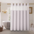 Inhousolu Long No Hook Shower Curtain by INHOUSOLUHOMEDECOR
