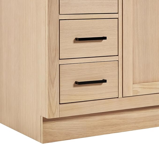 ARIEL Hepburn 42" Inch Oak Single Bathroom Vanity - Image 8