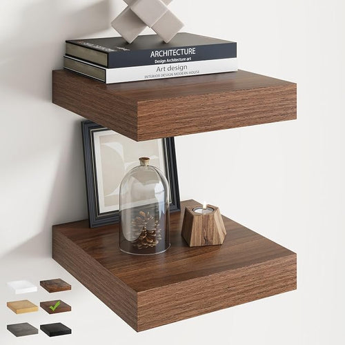12 Inch Square Floating Shelves by Marsmiles