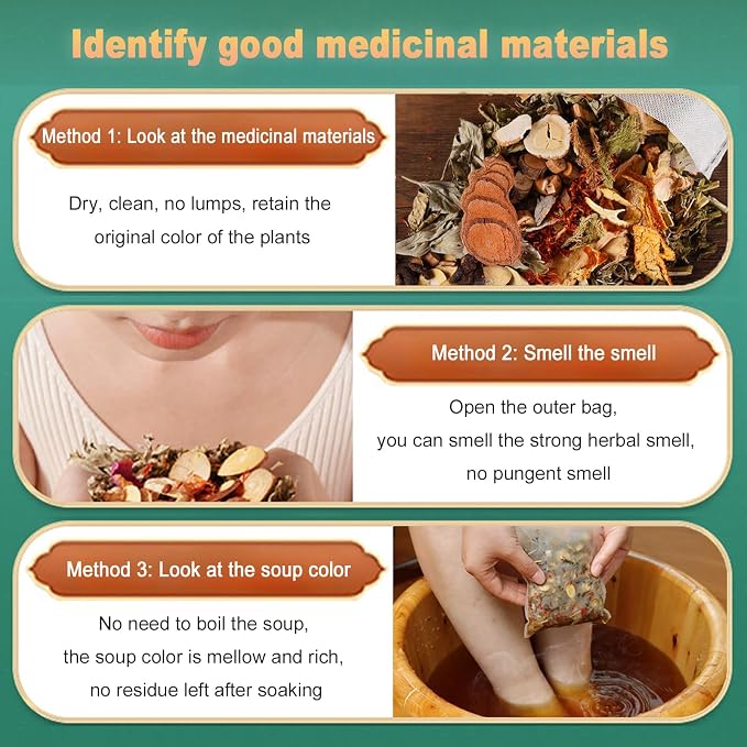 30 Bags Herbal Foot Soak, Foot Bath Herb, Foot Spa Bath Soak Foot Detox Soak to - Image 6