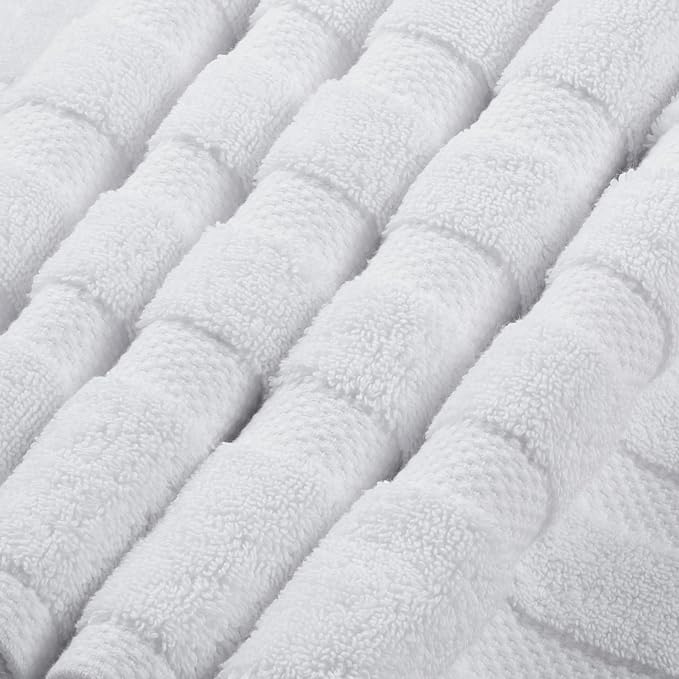 SOFE H&L | Olea Luxury Turkish Cotton Bath Towels Set of 3 : 1 Bath Towel - Image 5