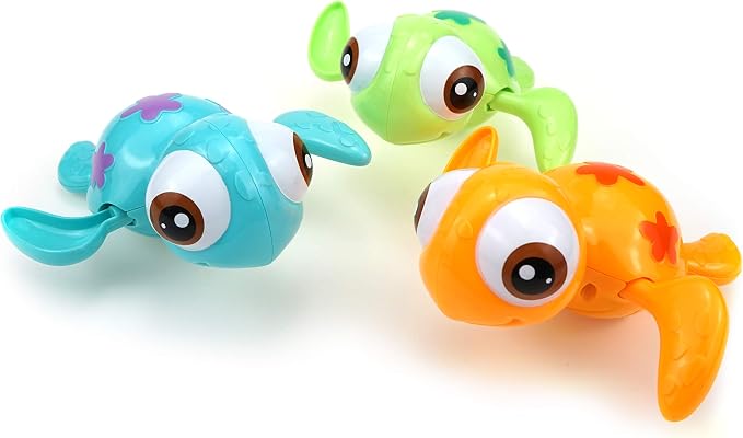 DUCKBOXX XX Wind-up Swimming Sea Turtles Bath Toy, No Battery Mold-Free by DUCKBOXXXX