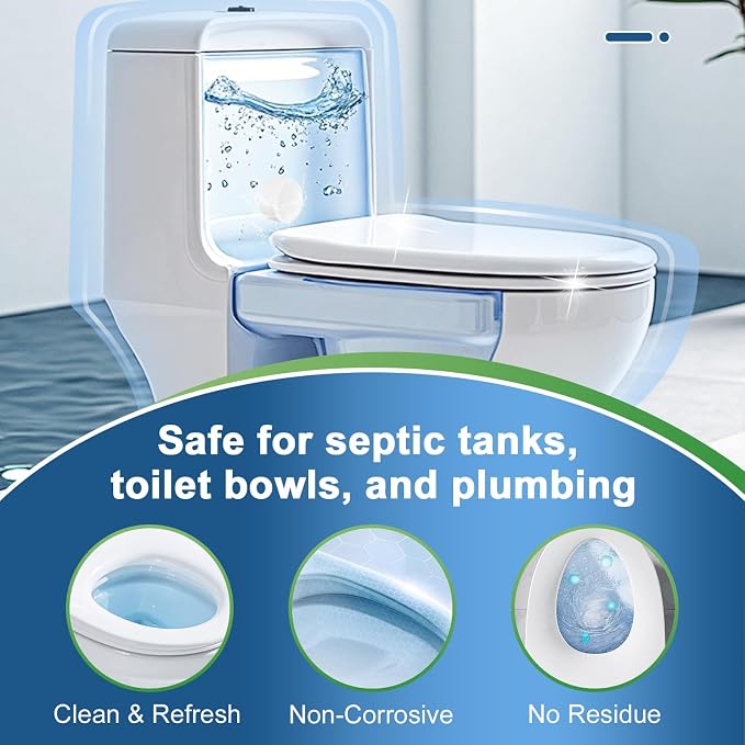 Toilet Bowl Cleaners, Bleach Tablets 100 PACK, Automatic Cleaner - Image 2