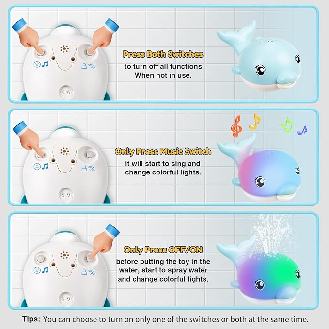 Baby Bath Toys, 2025 Upgraded Magnetic Charging Toddler Bath Toys - Image 3