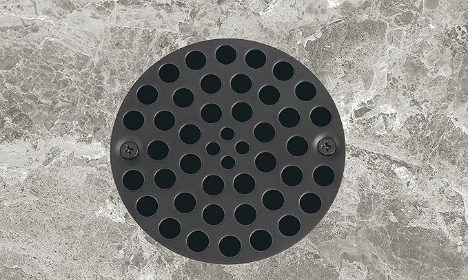 4" Black Screw-in Shower Strainer - Image 5