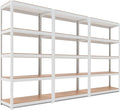 HOMEDANT House 5 Tier Laminated Metal Shelving Unit Adjustable Storage Utility by TheBestOrganizingSolution