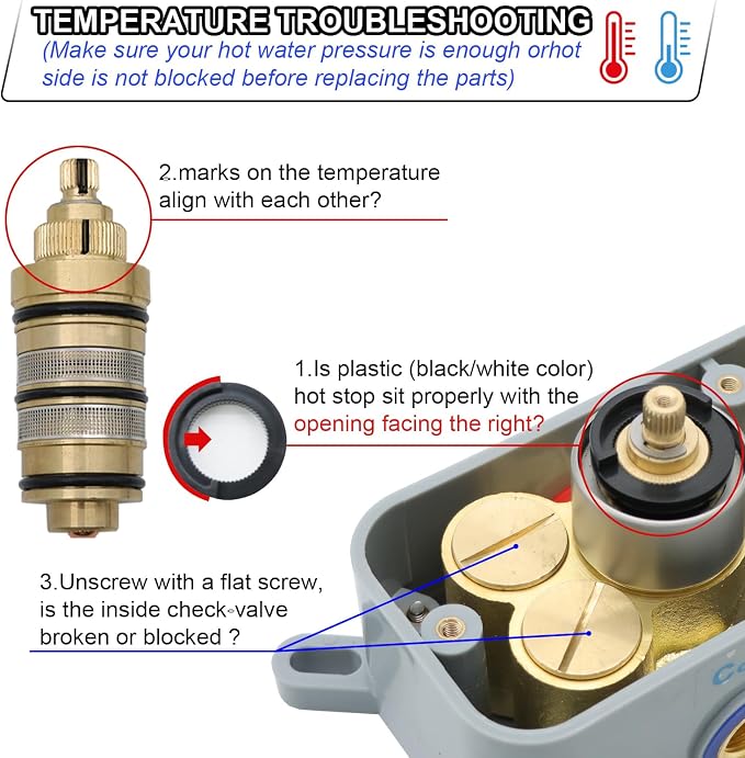 Black Thermostatic Shower System Dual Shower Heads - Image 8