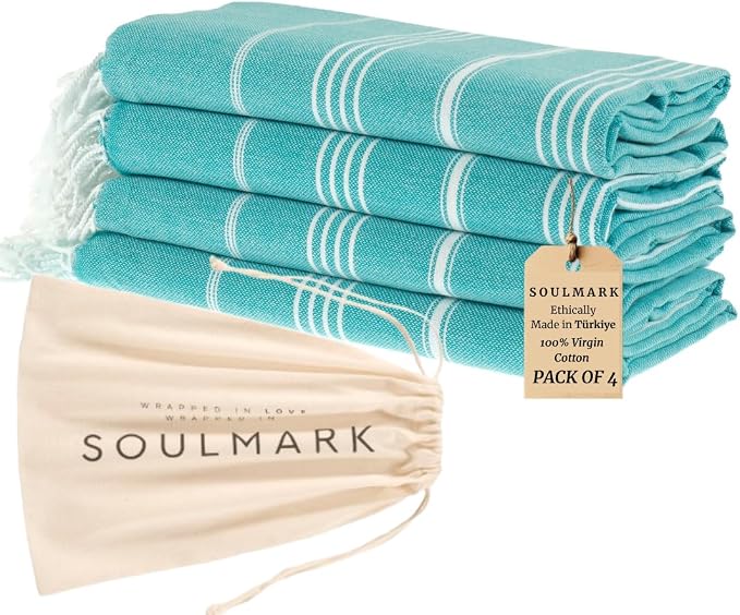 SOULMARK 100% Cotton Turkish Beach Towel by SOULMARK