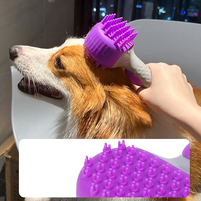 Multiple Dog Brushes, Dog Wash Brushes, Pet Grooming Brush Baths Massage Comb - Image 3