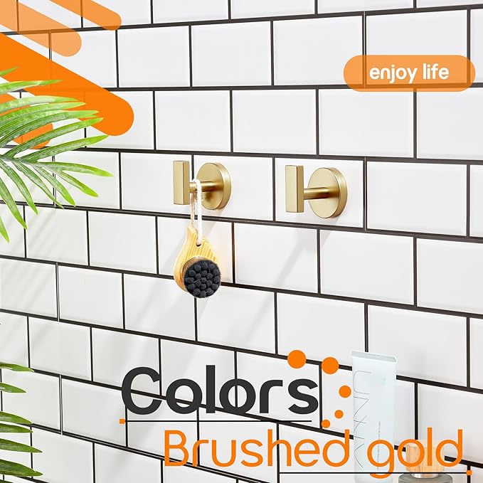 Robe Hook Bath Towel Hooks Stainless Steel Wall Hooks - Image 5