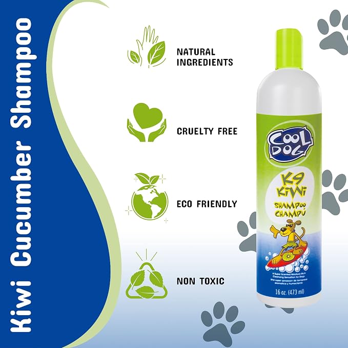 Pet Silk Cool Dog K-9 Kiwi Cucumber Shampoo, 16 Ounce - Image 5