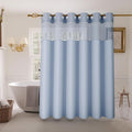 Inhousolu Extra Long No Hook Shower Curtain by INHOUSOLUHOMEDECOR