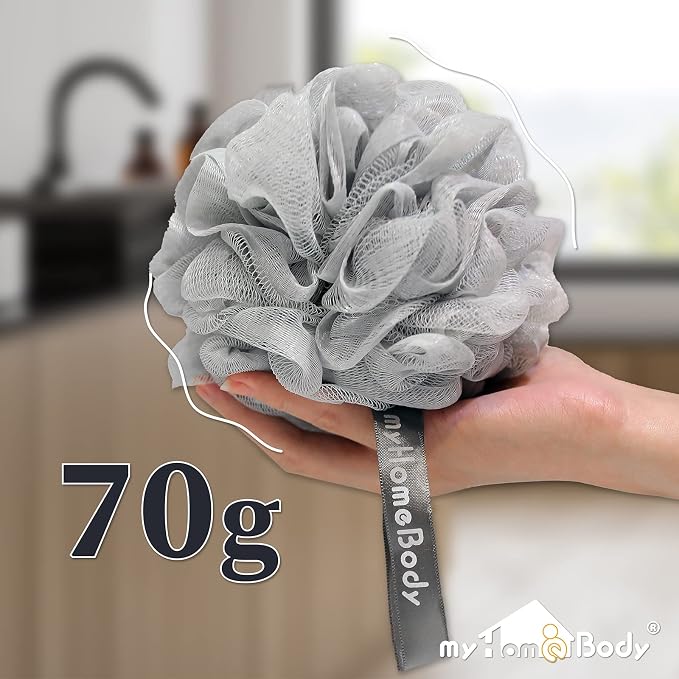 myHomeBody Large 70g Loofah Sponge, Body Scrubber, Bath Sponge, Loofah - Image 6