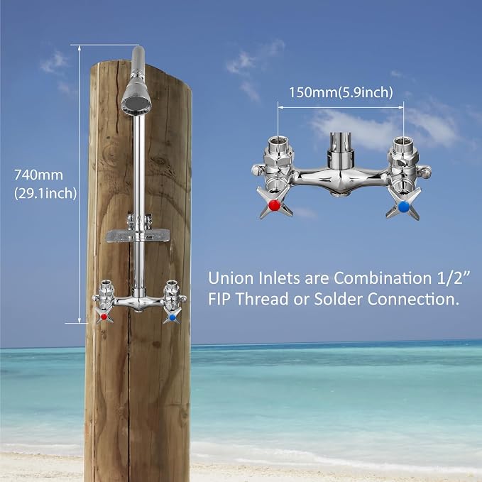 Aolemi Outdoor Shower Kit, Outdoor Shower Fixtures Faucet System - Image 5