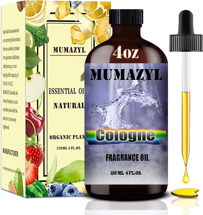 Cologne Fragrance Oil, Cologne Oil 4 Fl Oz 120ML by MUMAZYLESSENTIALOIL