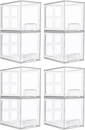 Vtopmart 8 Pack Stackable Under Sink Organizer Drawers, Baby Bottles, Cleaning by Vtopmart