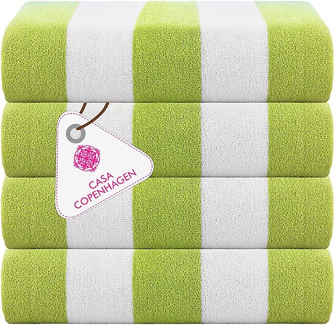 CASA COPENHAGEN Cabana Towel Designed in Denmark Rough and Tough, Quick Dry by CASACOPENHAGEN