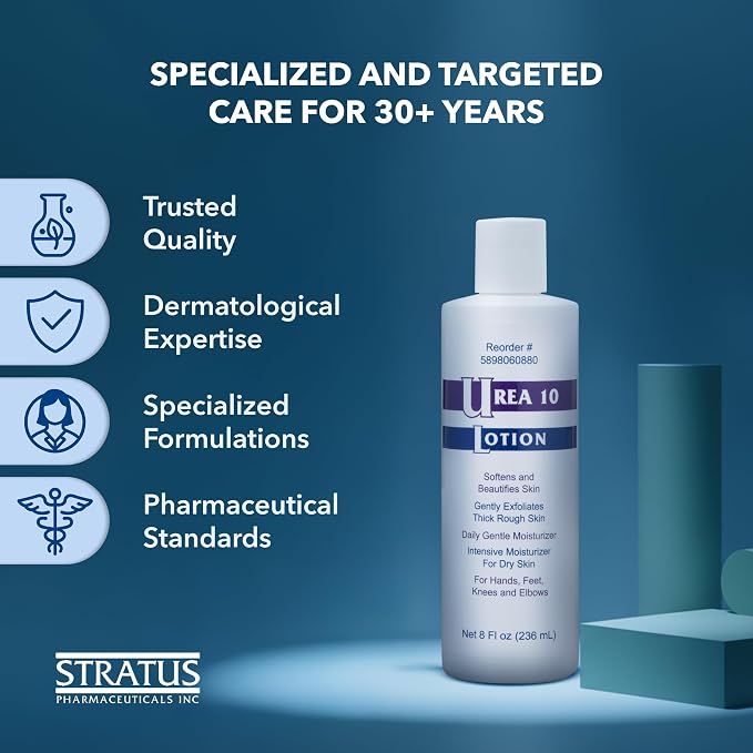 Urea 10% Lotion Cream for Extremely Dry, Rough and Scaly Skin, Intense - Image 6