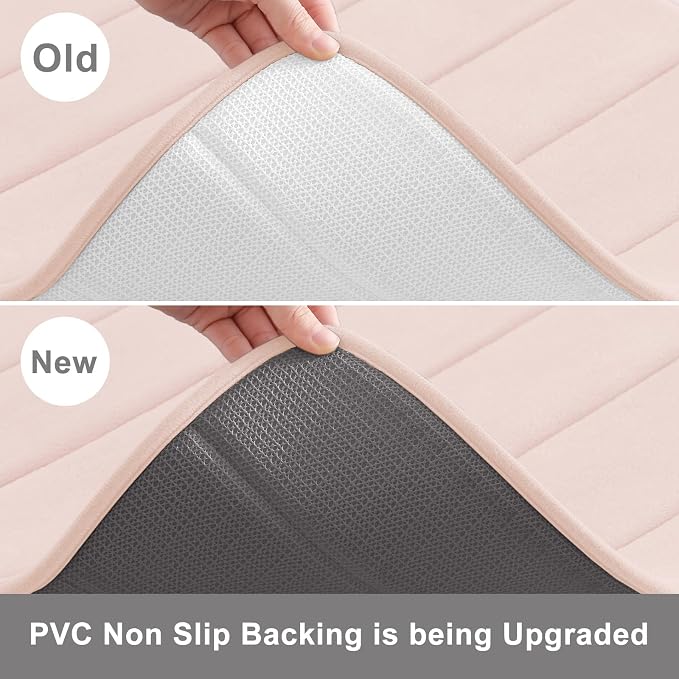 Buganda Memory Foam Bath Mat, Ultra Soft and Non-Slip Bathroom Rugs, Water - Image 4