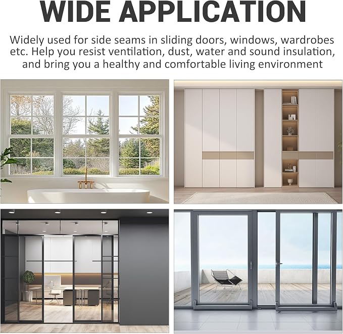 Weatherproof Self-Adhesive Soundproofing Door and Window Seal - Image 4