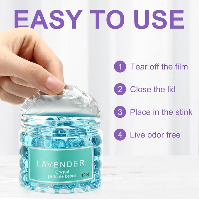 10 Pack Odor Eliminator Gel Beads, Pet Scents Gel Deodorizing Air Fresheners - Image 3