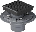 Neodrain 4 Inch Black Square Drain, 304 Stainless Steel Shower Drain Kits by Neodrain