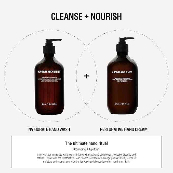 Grown Alchemist Invigorate Hand Wash + Refill Set – Liquid Hand Soap - Image 9