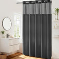 River Dream Heavyweight No Hooks Required Dotted Waffle Weave Shower Curtain by RiverDream