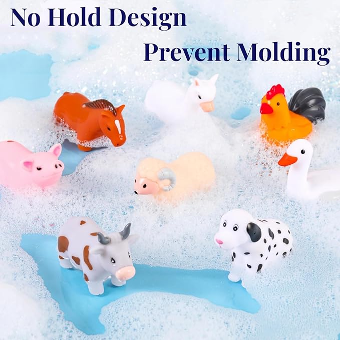 XY-WQ Bath Toys No Hole, for Infants 6-12& Toddlers 1-3, No Hole Bathtub Toys - Image 2