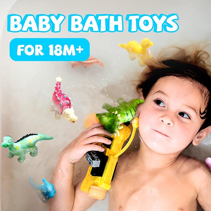 Hely Cancy No Hole Baby Dinosaur Bath Toys - Image 3