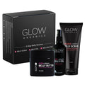 Glow Organics Stretch Mark Cream Belly Butter, Scrub and Oil, 3-Step Pregnancy by Glow+Organics