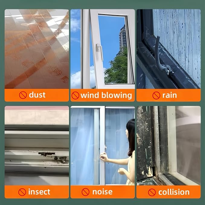 Window Weather Stripping Door Seal, 16.5FT Self-Adhesive Soundproofing Weather - Image 4