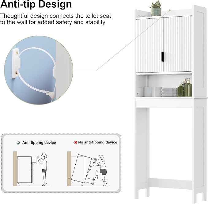 Bathroom Over The Toilet Storage Cabinet, Farmhouse Over The Toilet Storage - Image 6