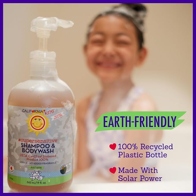 California Kids Shampoo + Kids Body Wash 2-in-1 | Super Sensitive | Gentle Skin - Image 9