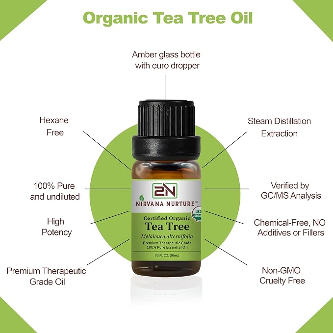 Tea Tree Essential Oil USDA Certified Organic, 100% Pure Natural Premium Grade - Image 4