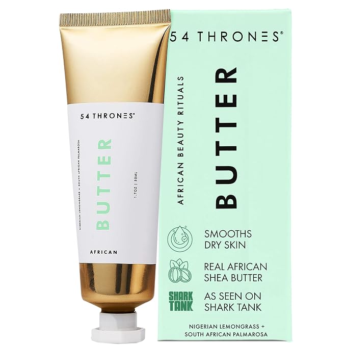 54 Thrones African Beauty Shea Butter, Intensive Dry Skin Support, Moisturizing by 54THRONES