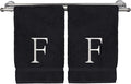 Monogrammed Hand Towel, Personalized Initial Gift, Extra Absorbent 100% Turkish by BareCotton