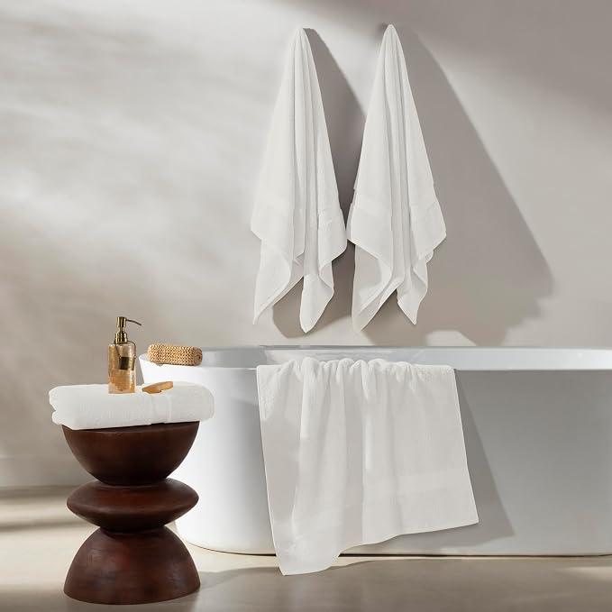 TOWELTIQUE- Organic Cotton Plush Bath Towels Pack of 4 GOTS & Oeko- TEX - Image 5