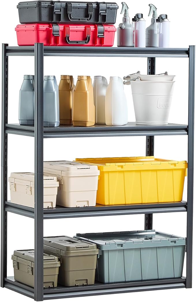 VEVOR Storage Shelves, 2400 lbs, 4 Tier Garage Storage Shelving by VEVOR